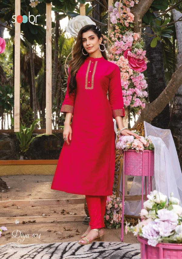 Soobr Straight Silk Designer Exclusive Kurti collection